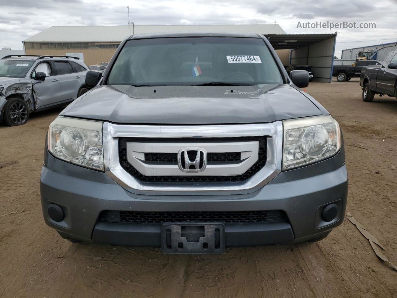 2009 Honda Pilot Lx Серый vin: 5FNYF48289B009767