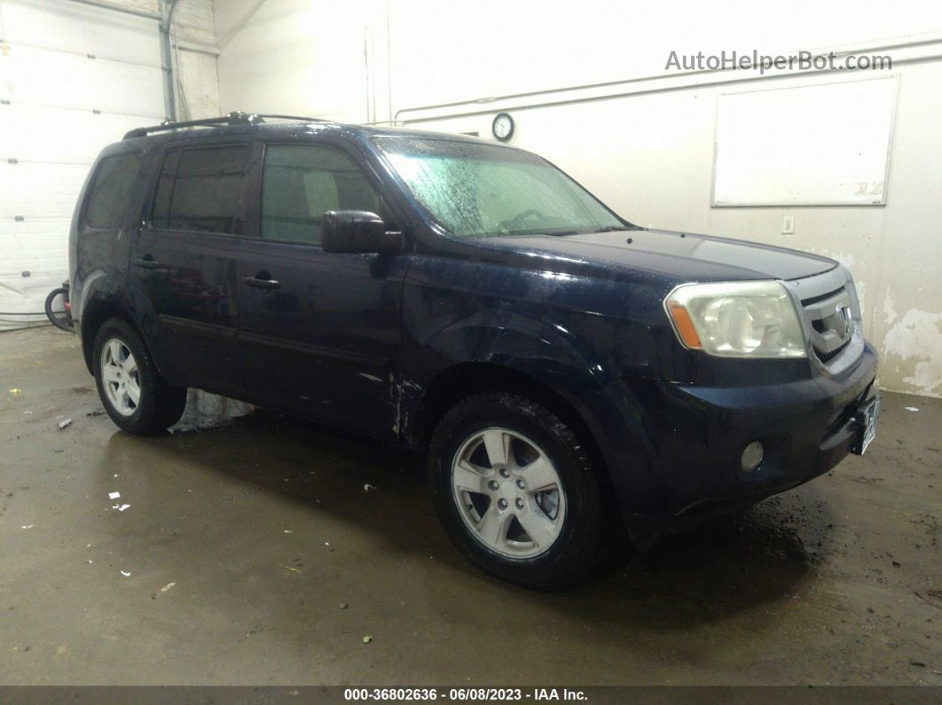 2009 Honda Pilot Lx Blue vin: 5FNYF48289B043157