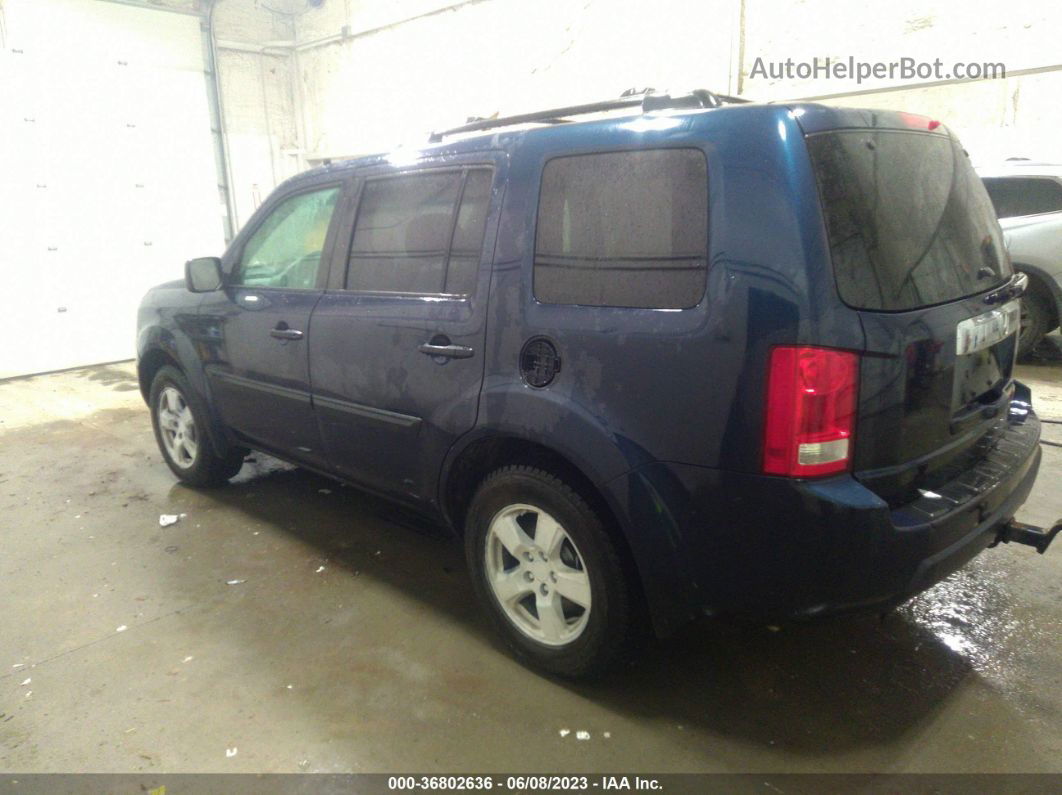 2009 Honda Pilot Lx Blue vin: 5FNYF48289B043157