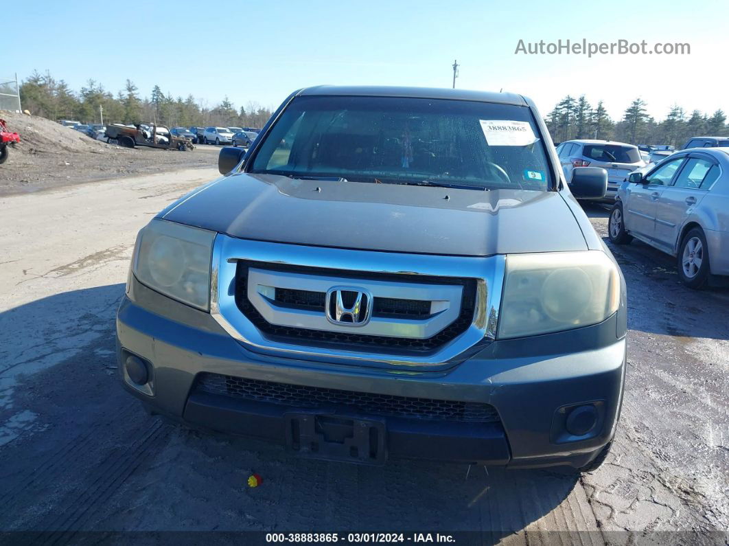 2009 Honda Pilot Lx Gray vin: 5FNYF48289B055129