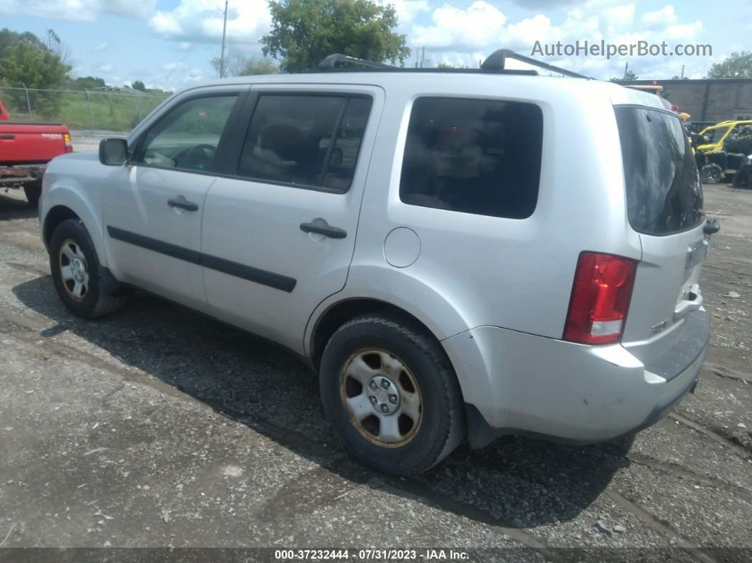 2009 Honda Pilot Lx Silver vin: 5FNYF48299B055575