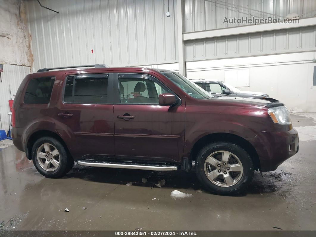 2009 Honda Pilot Ex Burgundy vin: 5FNYF48409B036222