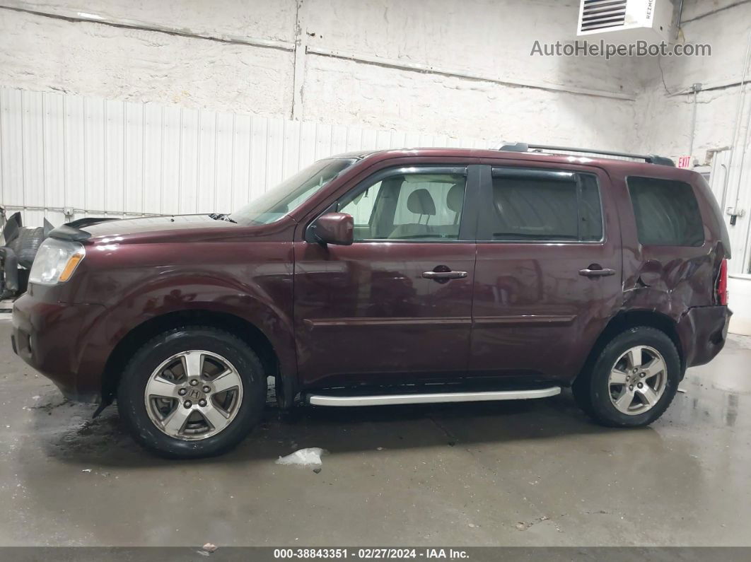 2009 Honda Pilot Ex Бордовый vin: 5FNYF48409B036222