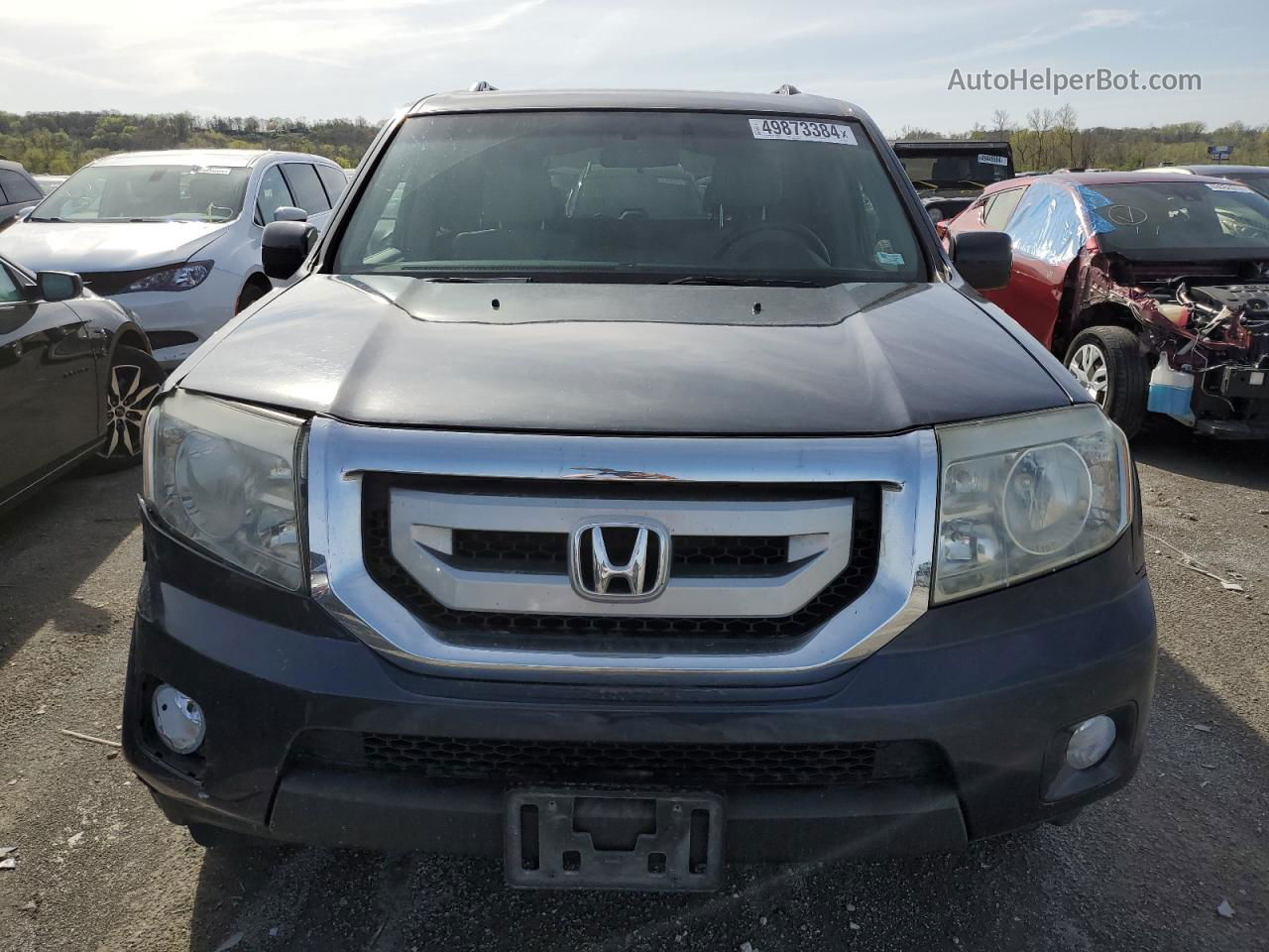 2009 Honda Pilot Ex Blue vin: 5FNYF48419B052087