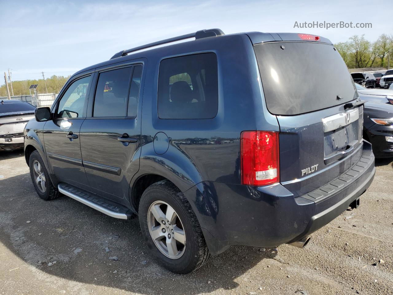 2009 Honda Pilot Ex Blue vin: 5FNYF48419B052087