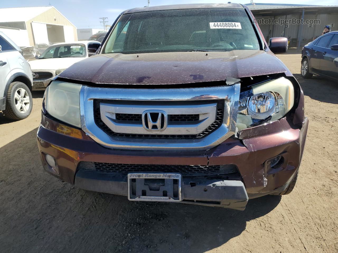 2009 Honda Pilot Ex Burgundy vin: 5FNYF48429B010558