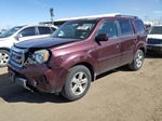 2009 Honda Pilot Ex Бордовый vin: 5FNYF48429B010558