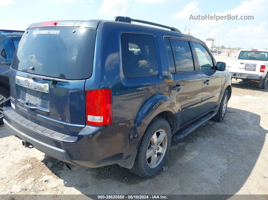 2009 Honda Pilot Ex Blue vin: 5FNYF48429B042118