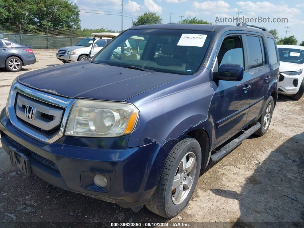 2009 Honda Pilot Ex Blue vin: 5FNYF48429B042118