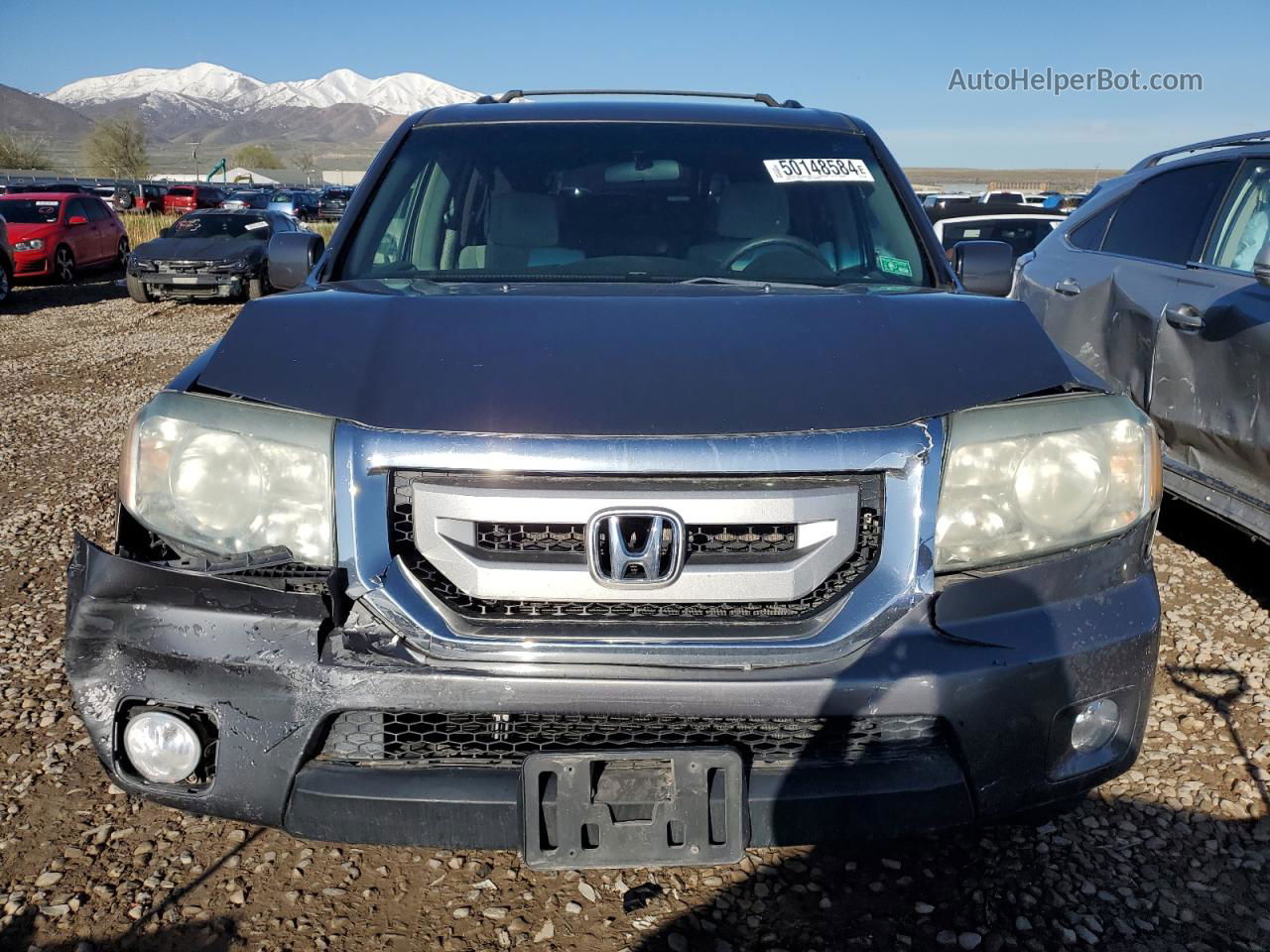 2009 Honda Pilot Ex Gray vin: 5FNYF48429B045388