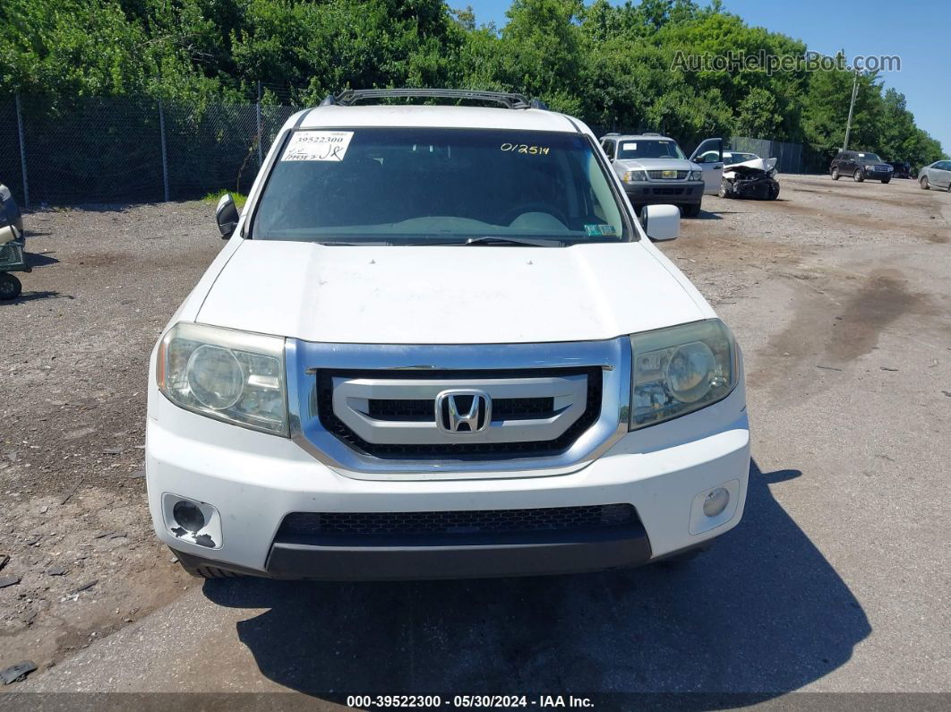 2009 Honda Pilot Ex White vin: 5FNYF48439B012514