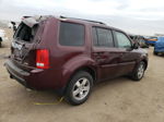 2009 Honda Pilot Ex Burgundy vin: 5FNYF48449B011467