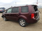 2009 Honda Pilot Ex Бордовый vin: 5FNYF48449B011467