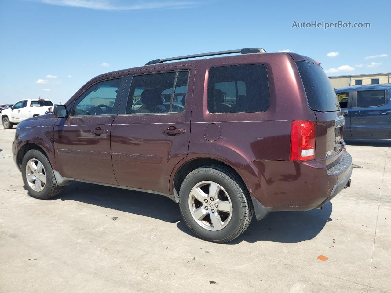 2009 Honda Pilot Ex Burgundy vin: 5FNYF48459B010571