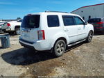 2009 Honda Pilot Ex White vin: 5FNYF48459B029749