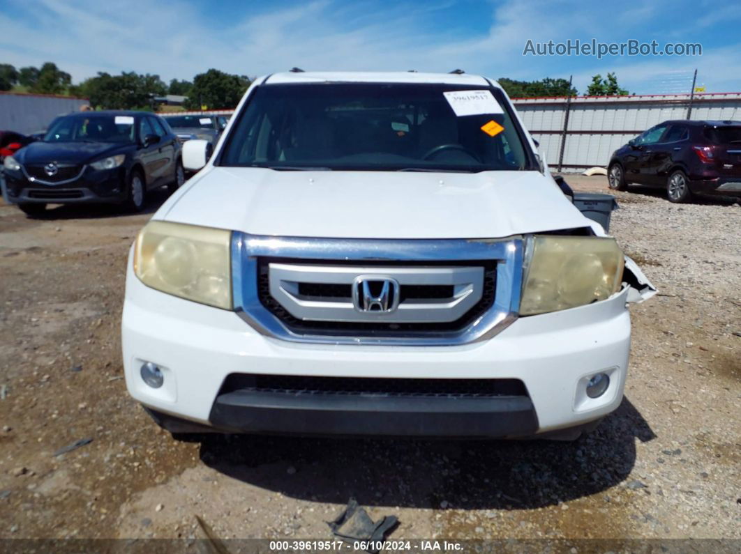 2009 Honda Pilot Ex White vin: 5FNYF48459B029749