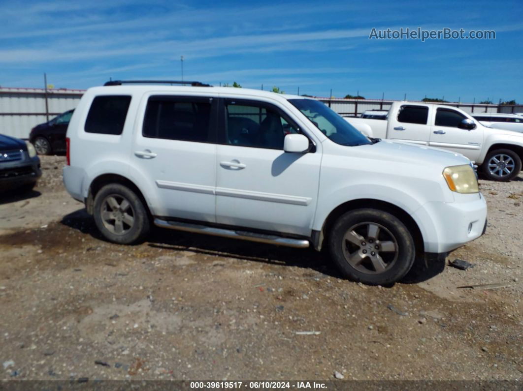 2009 Honda Pilot Ex White vin: 5FNYF48459B029749