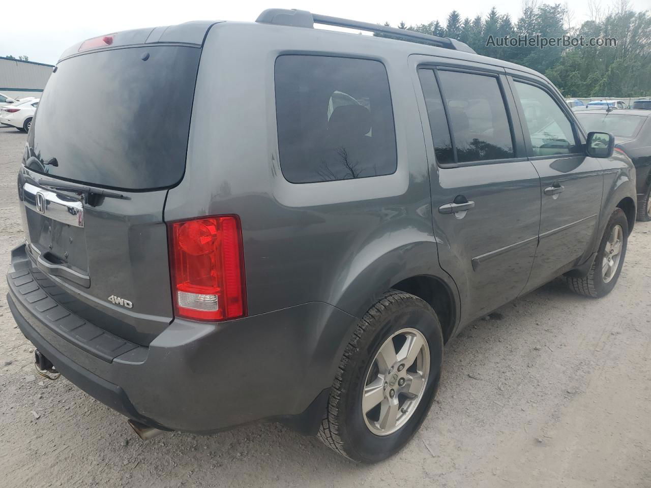 2009 Honda Pilot Ex Gray vin: 5FNYF48469B054837