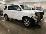 2009 Honda Pilot Ex White vin: 5FNYF48479B026853