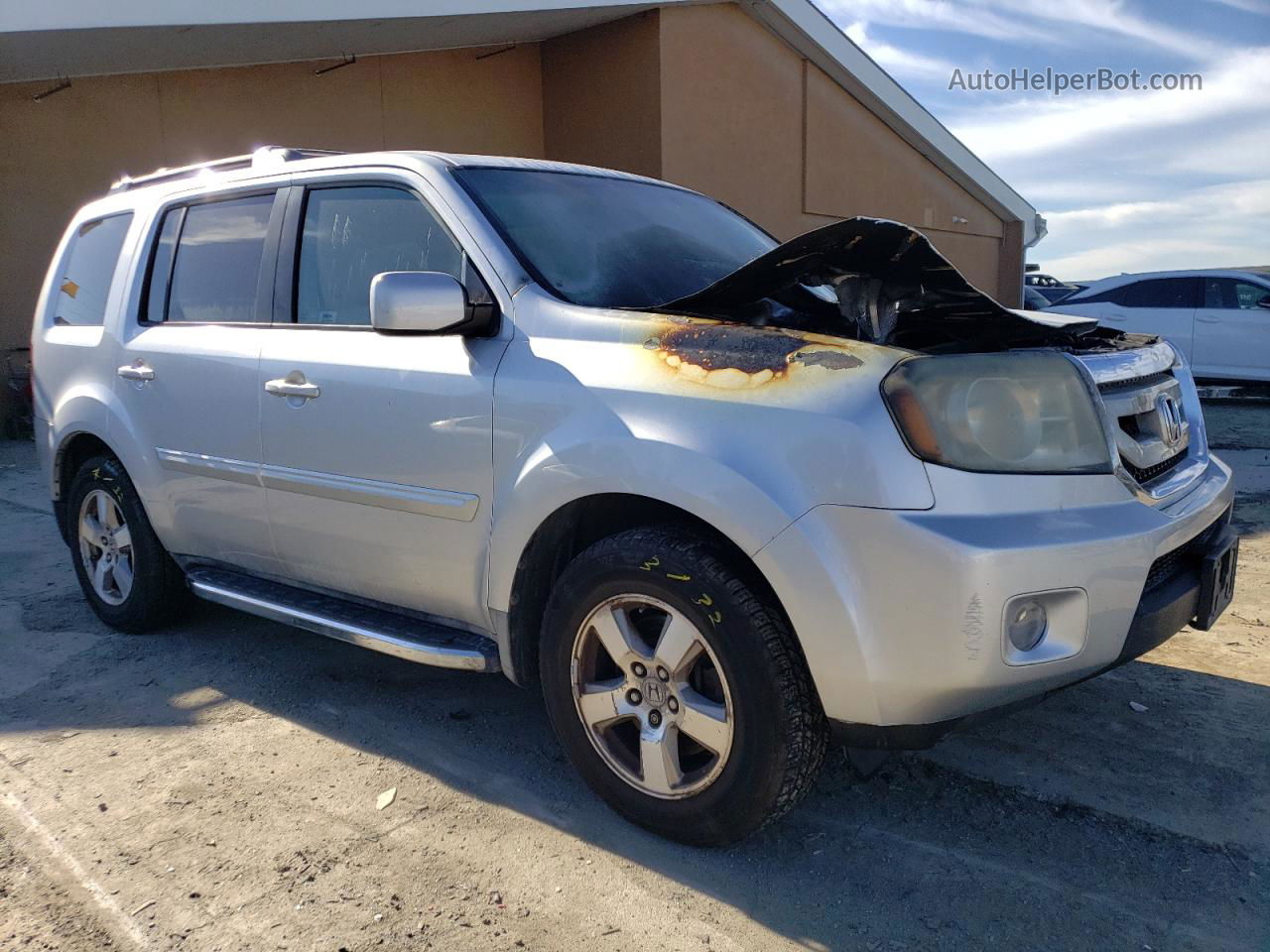 2009 Honda Pilot Ex Серебряный vin: 5FNYF48489B046674