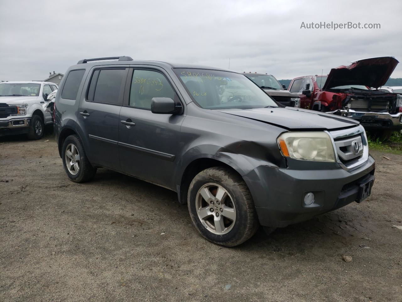 2009 Honda Pilot Ex Charcoal vin: 5FNYF48489B049848