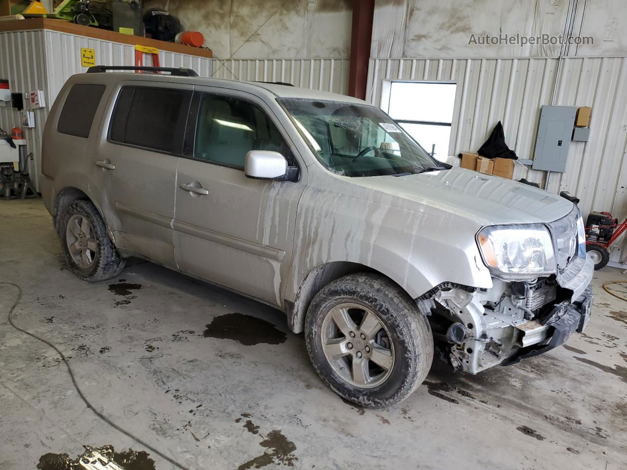 2009 Honda Pilot Ex Silver vin: 5FNYF484X9B003857