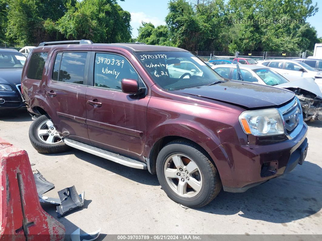 2009 Honda Pilot Ex Purple vin: 5FNYF484X9B023770