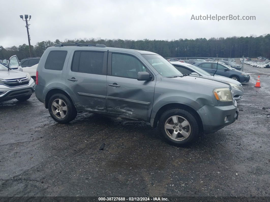 2009 Honda Pilot Ex-l Silver vin: 5FNYF48509B034236