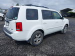 2009 Honda Pilot Ex-l White vin: 5FNYF48509B047939