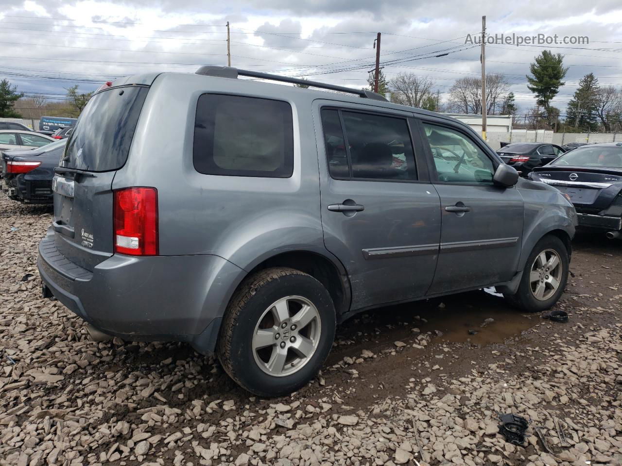 2009 Honda Pilot Exl Gray vin: 5FNYF48509B048590