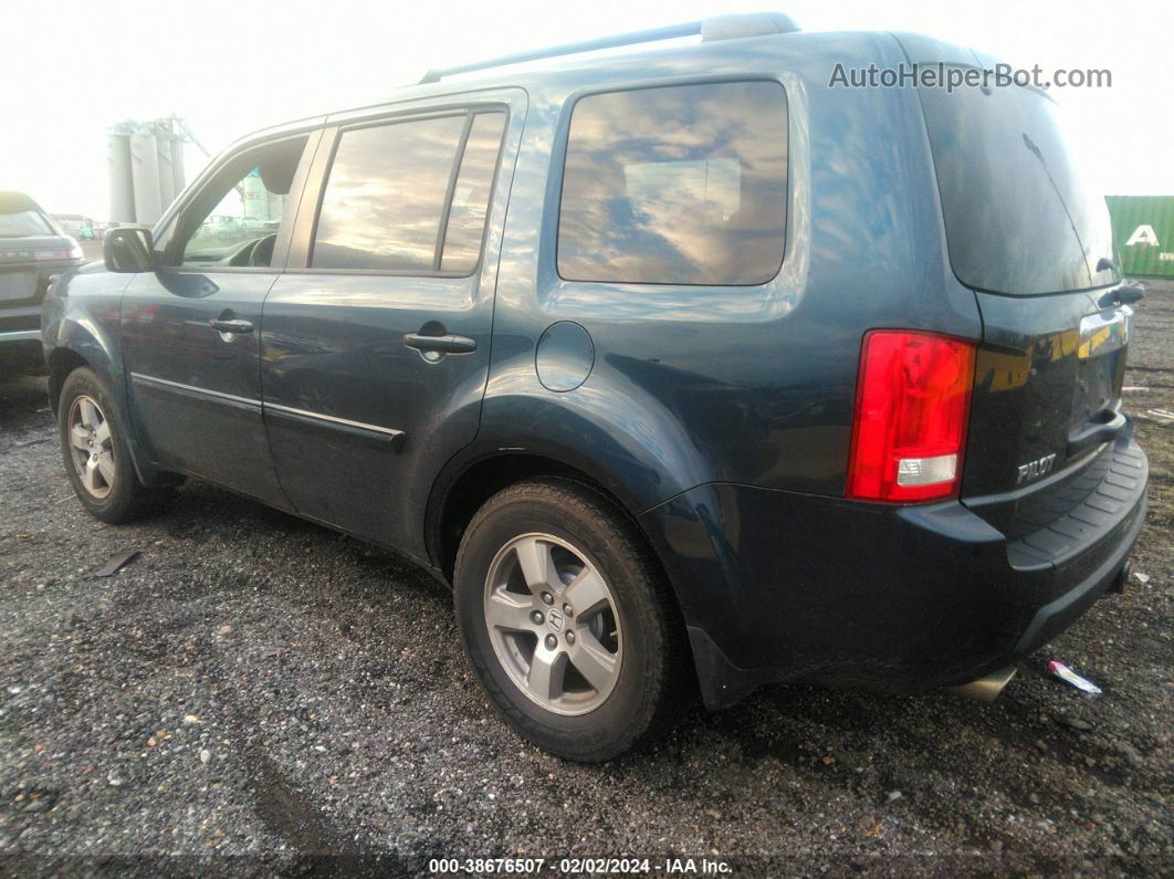 2009 Honda Pilot Ex-l Blue vin: 5FNYF48509B053790