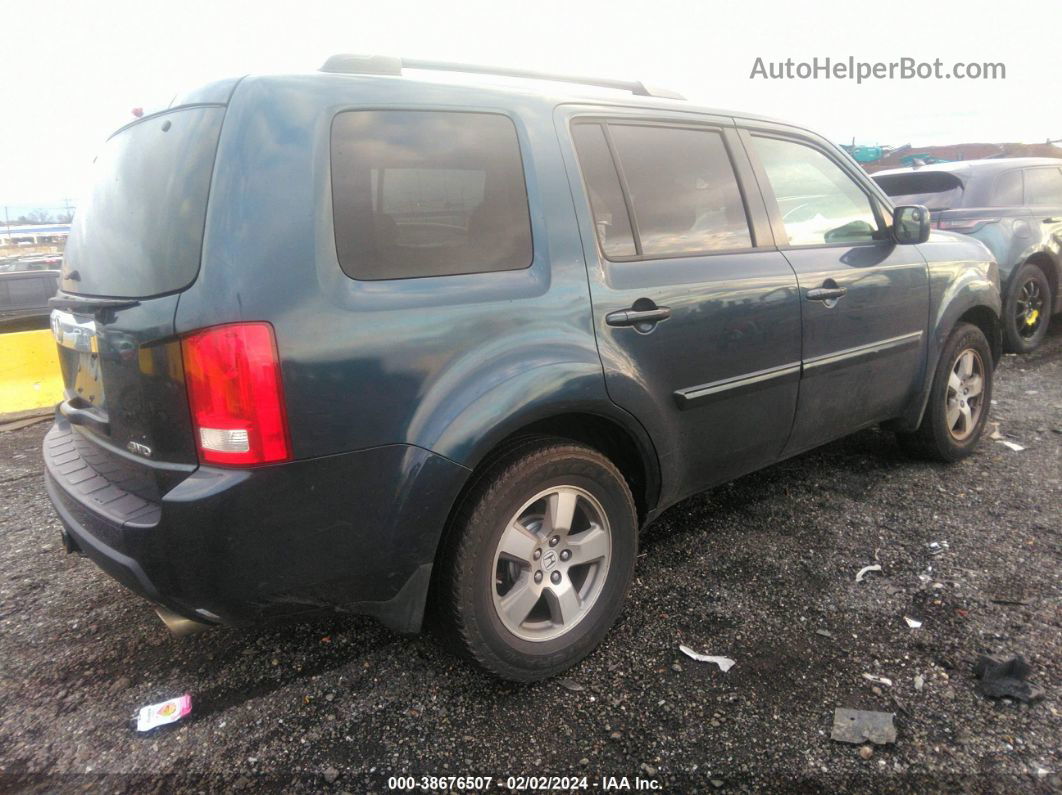 2009 Honda Pilot Ex-l Blue vin: 5FNYF48509B053790