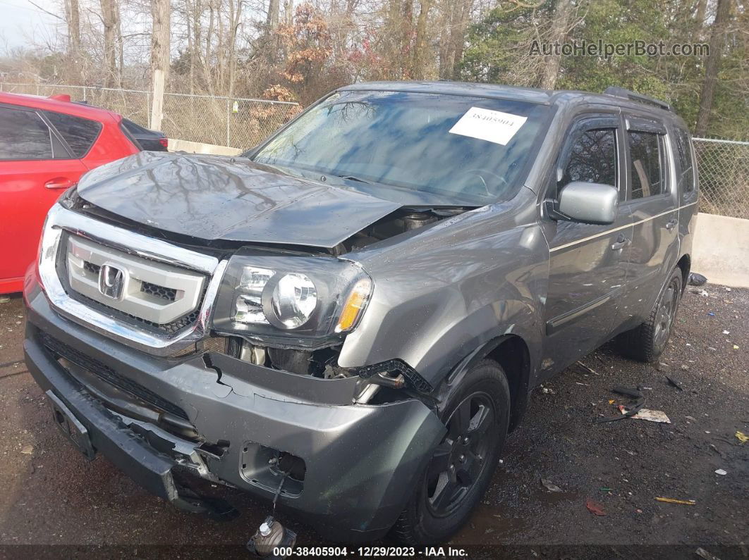 2009 Honda Pilot Ex-l Gray vin: 5FNYF48519B013945