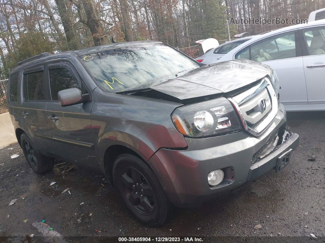 2009 Honda Pilot Ex-l Gray vin: 5FNYF48519B013945