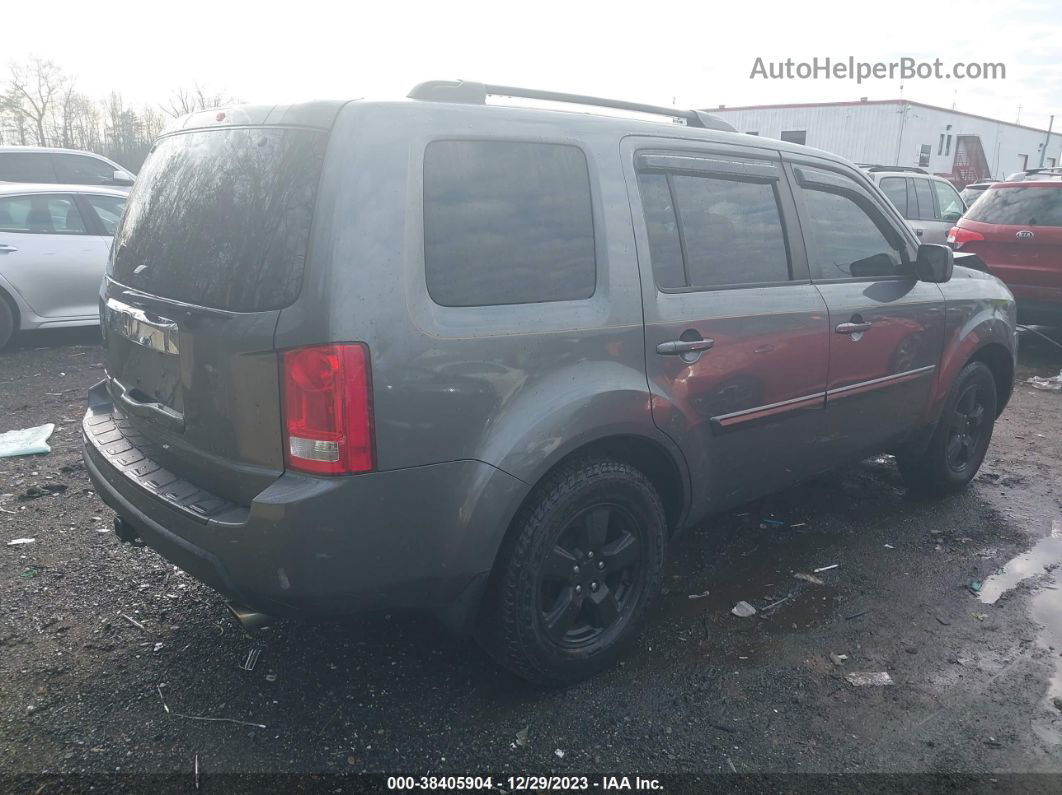 2009 Honda Pilot Ex-l Gray vin: 5FNYF48519B013945