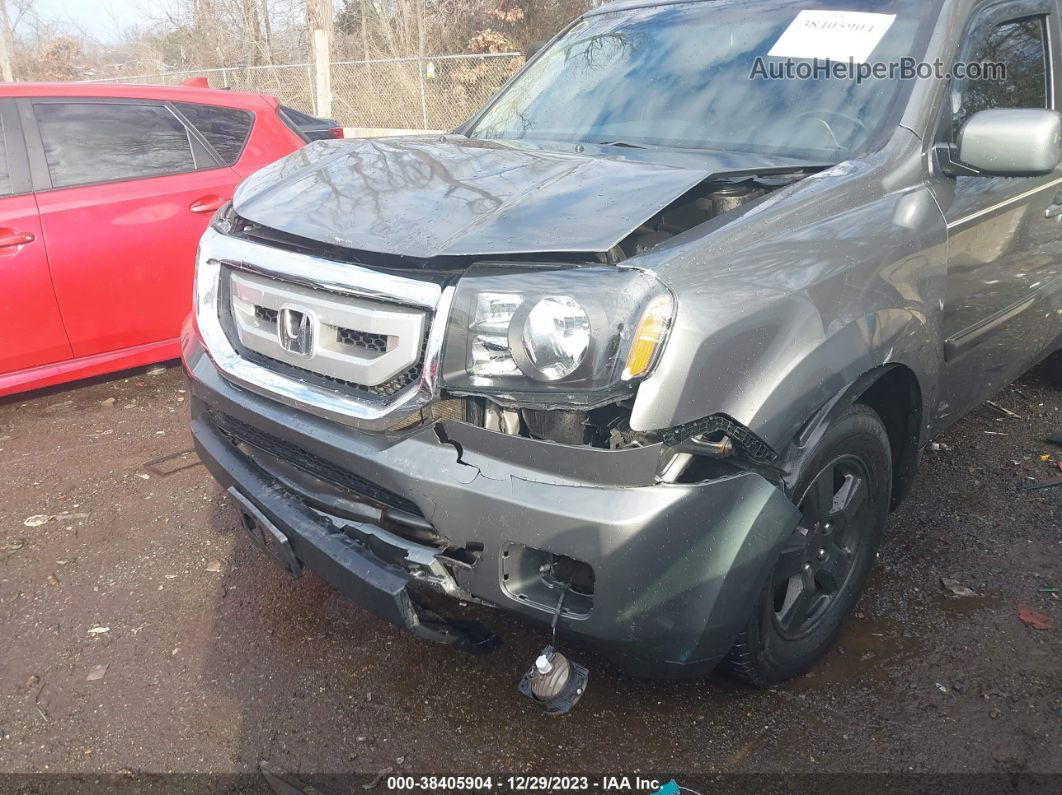 2009 Honda Pilot Ex-l Gray vin: 5FNYF48519B013945