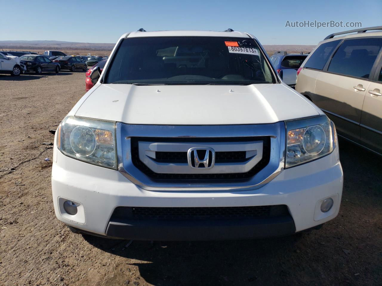 2009 Honda Pilot Exl Белый vin: 5FNYF48519B038117