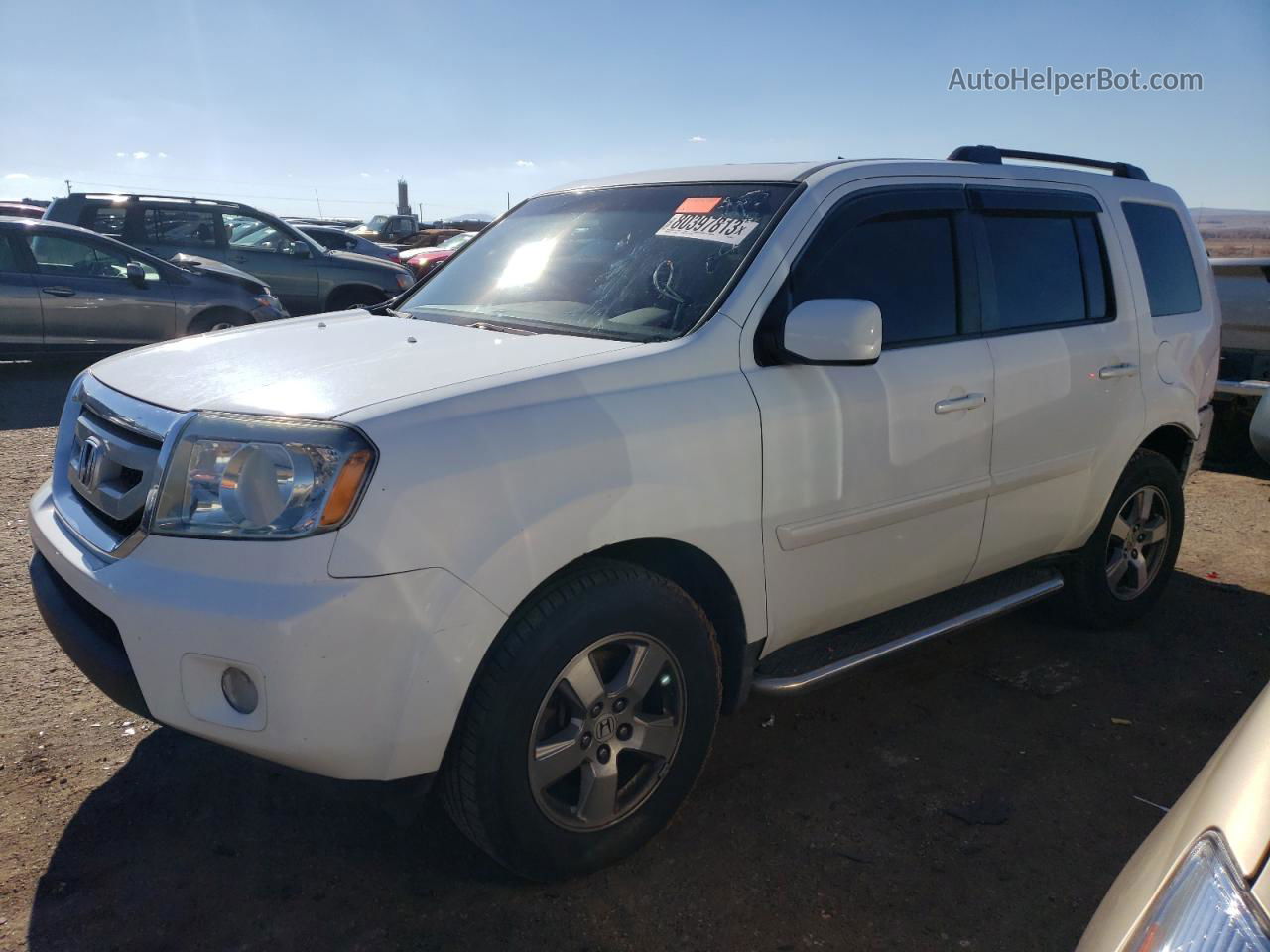 2009 Honda Pilot Exl White vin: 5FNYF48519B038117