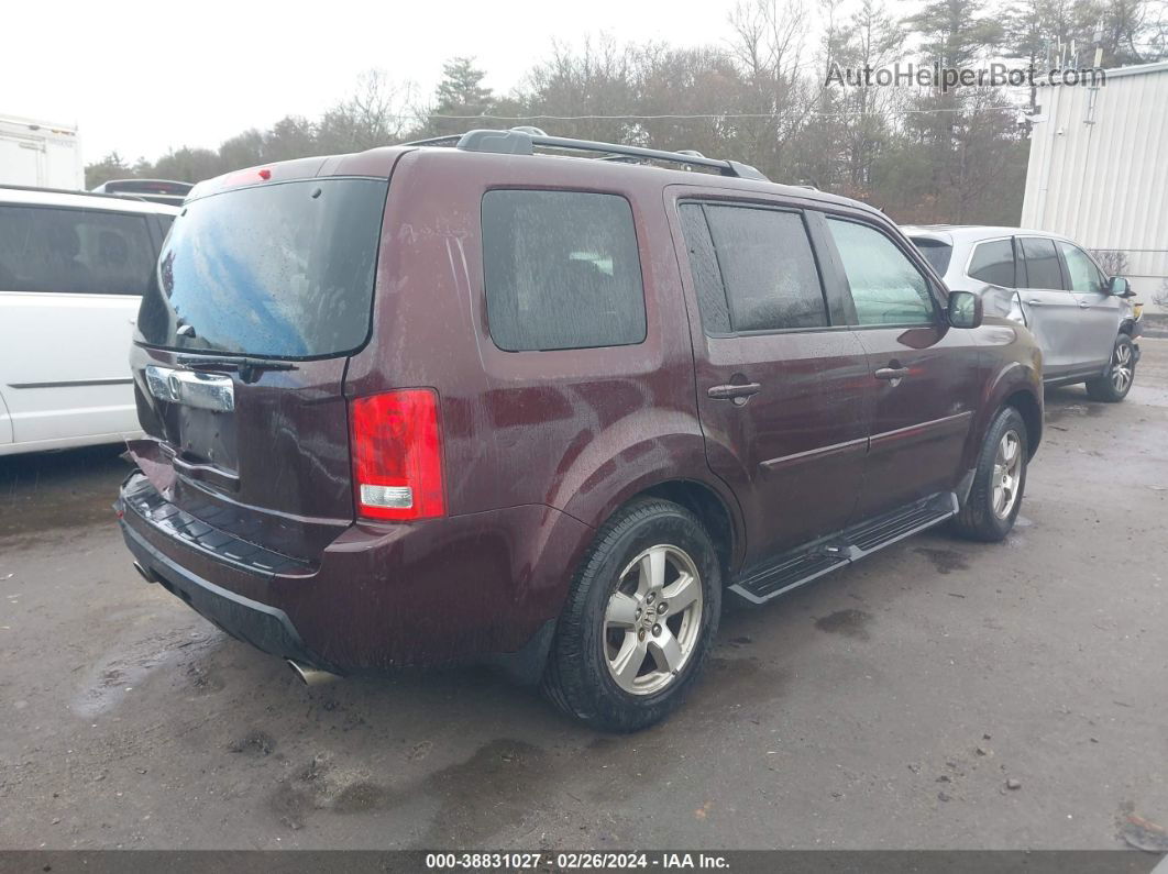 2009 Honda Pilot Ex-l Burgundy vin: 5FNYF48529B005434