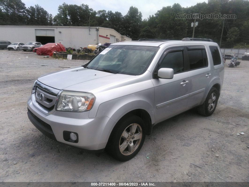 2009 Honda Pilot Ex-l Silver vin: 5FNYF48529B031824