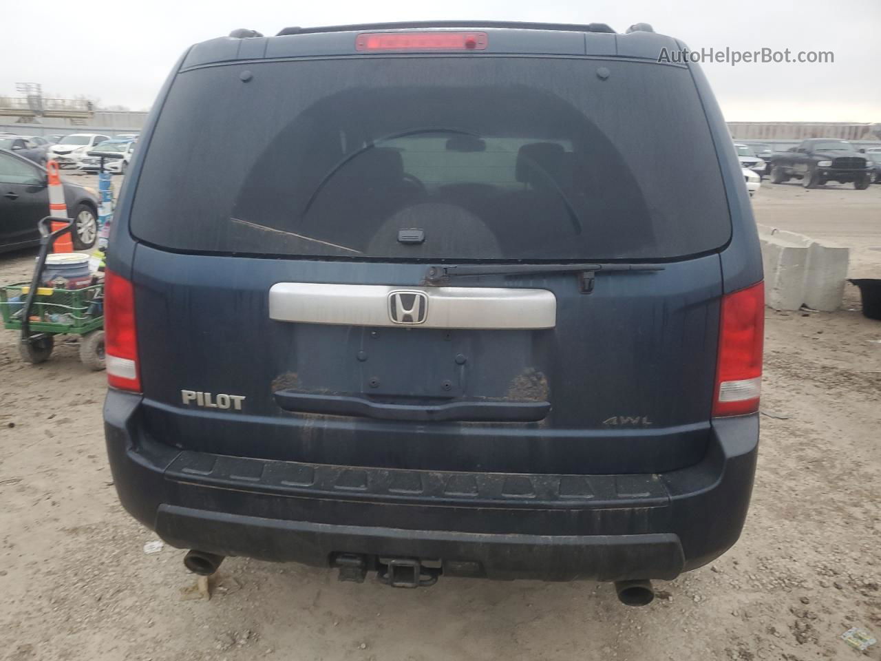 2009 Honda Pilot Exl Синий vin: 5FNYF48529B032360