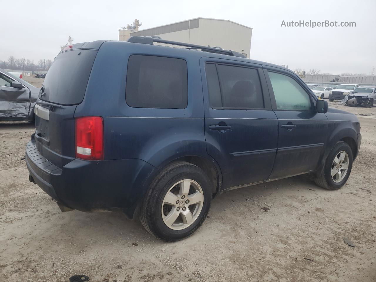 2009 Honda Pilot Exl Синий vin: 5FNYF48529B032360