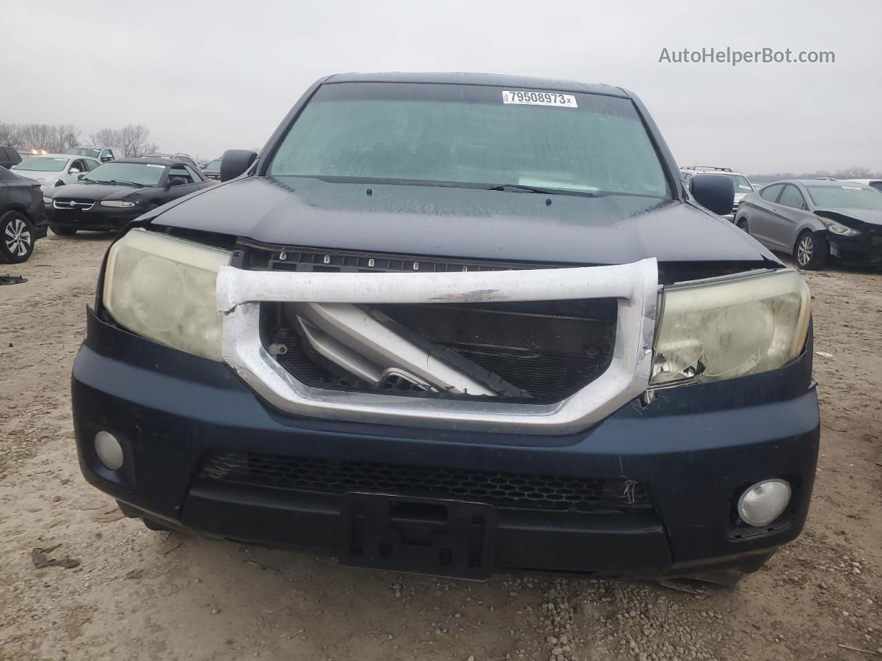 2009 Honda Pilot Exl Синий vin: 5FNYF48529B032360