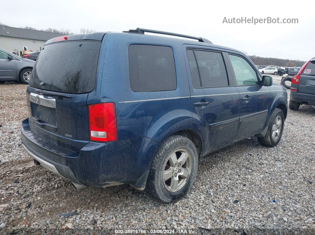 2009 Honda Pilot Ex-l Blue vin: 5FNYF48529B041639