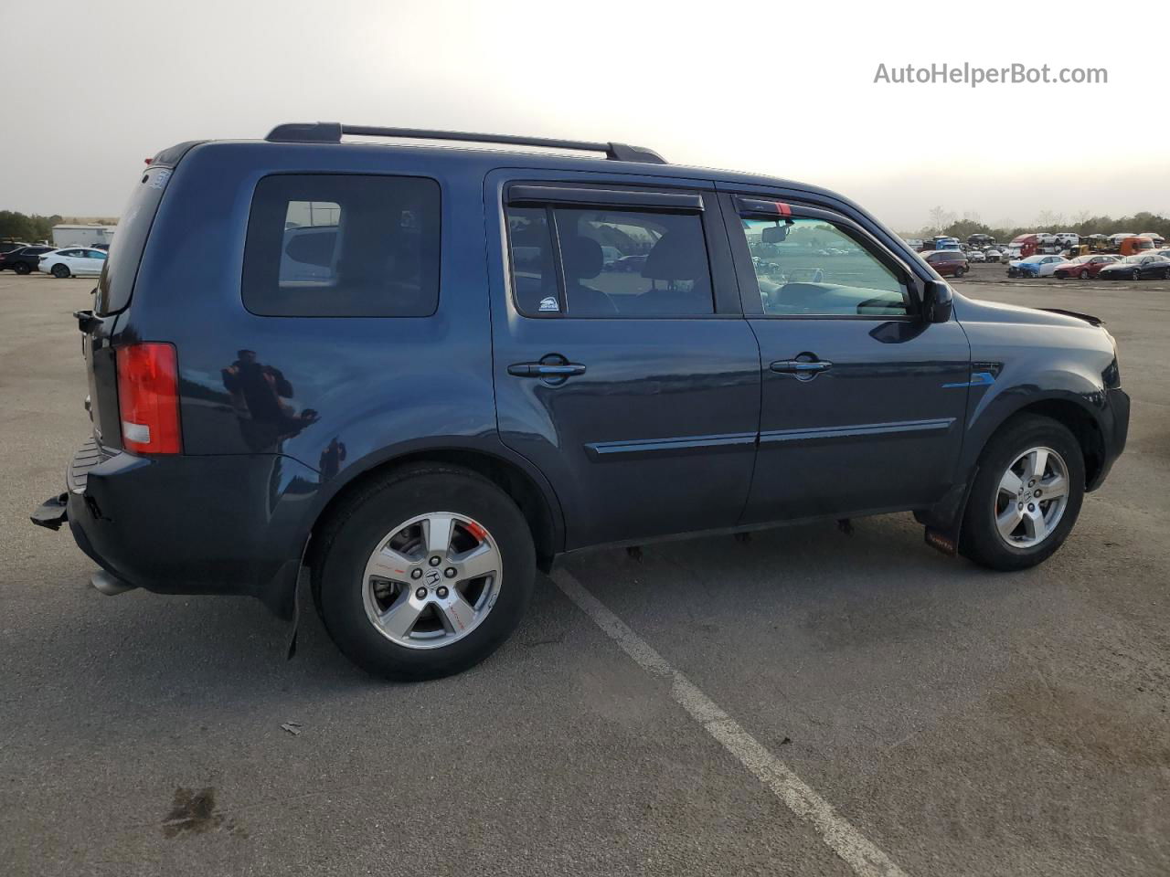 2009 Honda Pilot Exl Blue vin: 5FNYF48539B009346