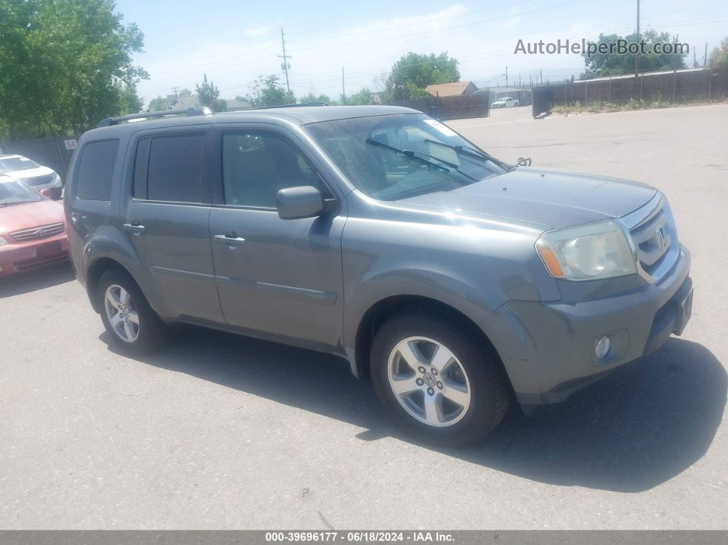 2009 Honda Pilot Ex-l Gray vin: 5FNYF48539B047675