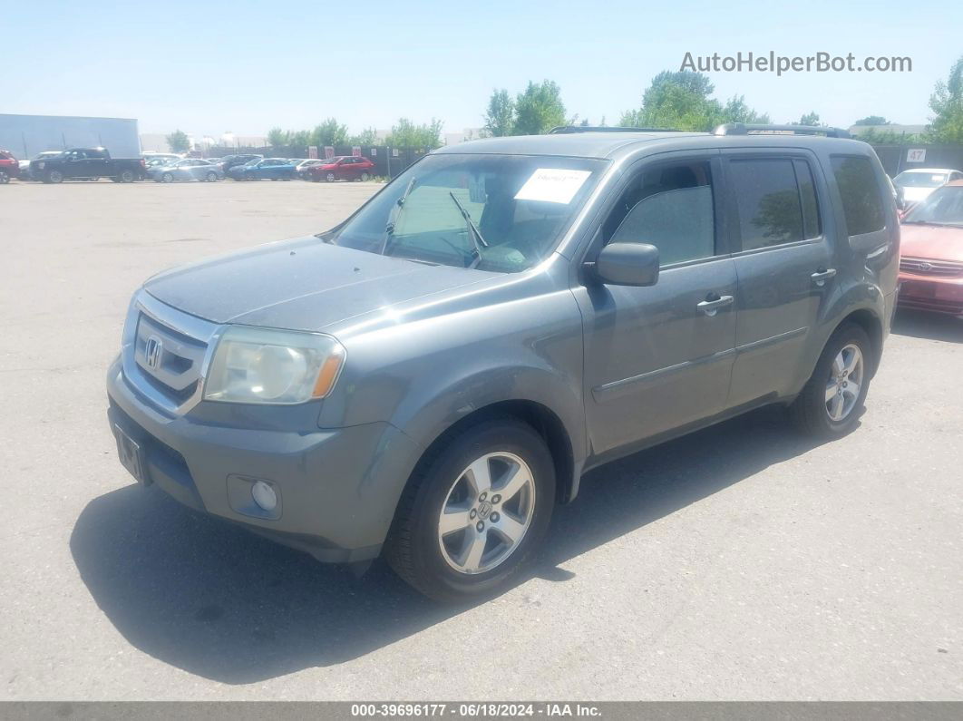 2009 Honda Pilot Ex-l Gray vin: 5FNYF48539B047675