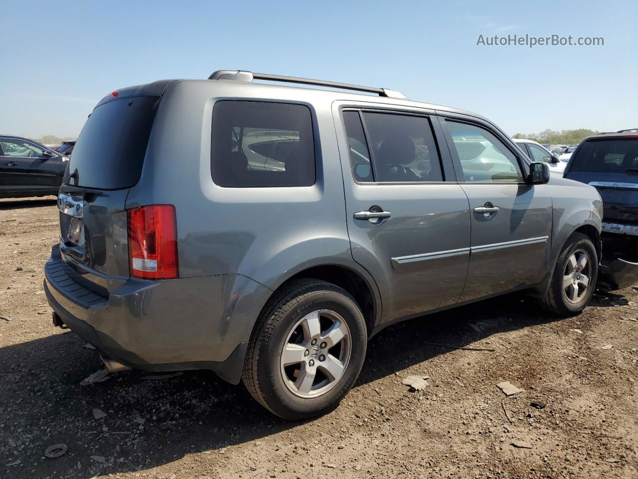 2009 Honda Pilot Exl Gray vin: 5FNYF48549B003569