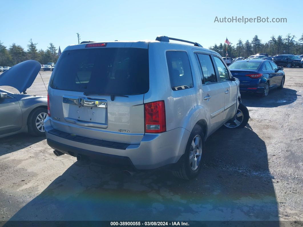 2009 Honda Pilot Ex-l Silver vin: 5FNYF48549B035079