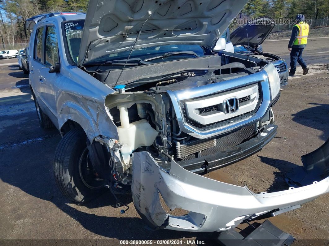 2009 Honda Pilot Ex-l Silver vin: 5FNYF48549B035079